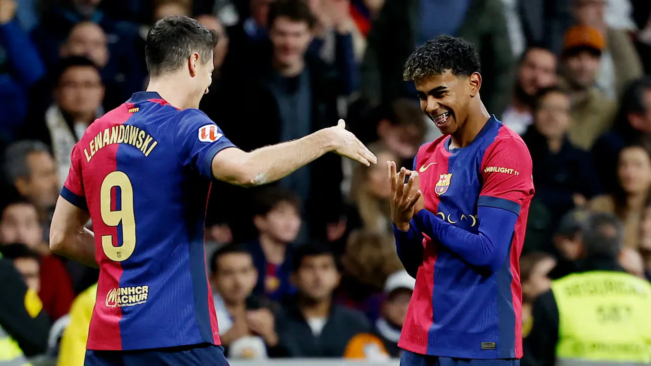 img of Festival de goles de un imponente Barcelona en el Bernabéu